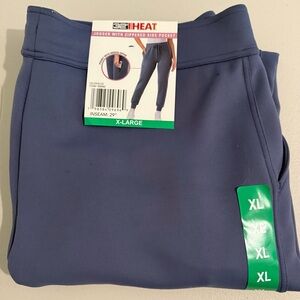 32 Degrees Heat Women’s Tech Jogger Pants, Blue, Size XL